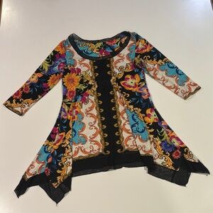 Floral Multicolor Women's Top